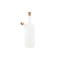 DKD Home Decor Posoda za olje DKD Home Decor 9 x 6,5 x 21,5 cm Prozorno Pluta 500 ml Borosilikatno steklo