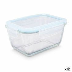 VIVALTO Posoda za živila Prozorno Silikon Borosilikatno steklo 950 ml 18 x 8,8 x 13,5 cm (12 kosov)