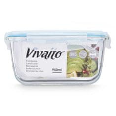 VIVALTO Posoda za živila Prozorno Silikon Borosilikatno steklo 950 ml 18 x 8,8 x 13,5 cm (12 kosov)