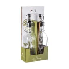 Secret de Gourme Set Začinov Secret de Gourmet Posoda za olje Set za olje in kis 160 ml