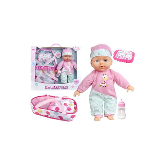 Lean-toys Baby Doll Carrier z zvokom