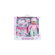 Lean-toys Baby Doll Carrier z zvokom