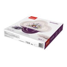 Banquet Servirna posoda štirilistna deteljica LAVENDER 32 cm, OK, komplet 2