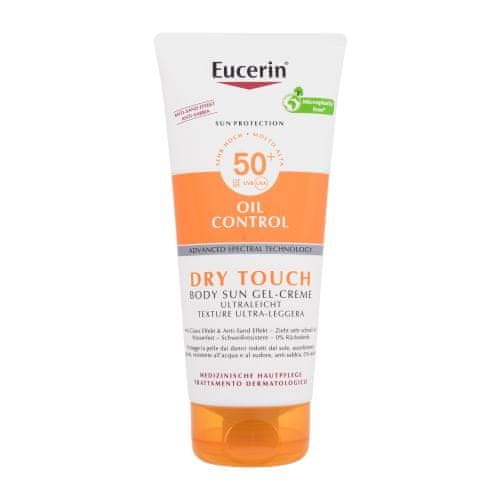 Eucerin Sun Oil Control Dry Touch Body Sun Gel-Cream SPF50+ kremni gel za zaščito pred soncem za mastno in k aknam nagnjeno kožo 200 ml