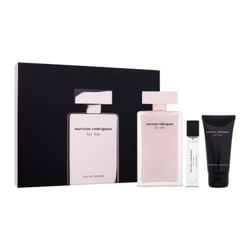 Narciso Rodriguez For Her Set parfumska voda 100 ml + parfumska voda 10 ml + losjon za telo 50 ml za ženske