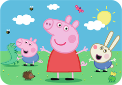 Trefl Lesena sestavljanka Peppa Pig: Spoznajte ljubko Peppo 24 kosov