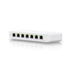 Ubiquiti Switch L2 UniFi USW-Ultra, 8-portno gigabitno stikalo, 7x PoE+-out, 1x PoE++ in, PoE budget 202W, z AC adapterjem