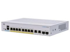 Cisco CBS350 Upravljani 8-portni GE, PoE, 2x1G Combo - REFRESH