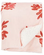 Carter's Deka Sherpa jagnje Pink Floral 80x110 cm