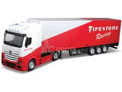 BBurago 1:43 Tovornjak s prikolico MB Actros Gigaspace Firestone