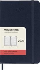 Moleskine Dnevnik 2025 - trda vezava S, dnevni, modra