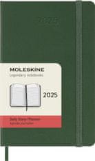 Moleskine Dnevnik 2025 green S, dnevni, trda vezava