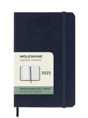 Moleskine Dnevnik 2025 - trda vezava S, tedenski, modri