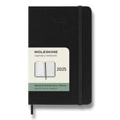 Moleskine Dnevnik 2025 - trda vezava S, tedenski, črn