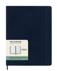 Moleskine Dnevnik 2025 - mehke platnice XL, tedenski, modri