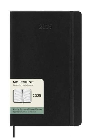 Moleskine Dnevnik 2025 - mehke platnice L, tedenski, vodoravni