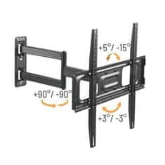 Raztegljiv Brateck LPA69-443 za TV 32"-55" 35kg nastavljiv stenski nosilec