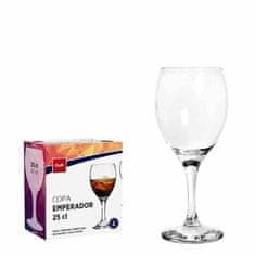 KOMPLET KOZARCEV ZA RDEČE VINO 250 ML, 2 KOSA, STEKLO