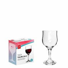 KOMPLET KOZARCEV ZA RDEČE VINO TULIPE 240ML, 2 KOSA, STEKLO