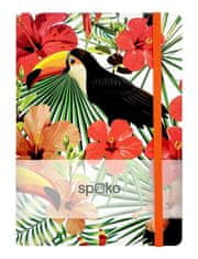 Spoko zvezek Jungle toucan A5, podložen