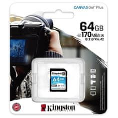 Kingston Kingston Micro SDXC Canvas Go! Plus 64GB UHS-I U3 SDCG3/64GBSP