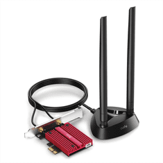 Cudy AX5400 Wi-Fi 6E PCI-Express omrežna kartica, tripasovna, ext. antena s stojalom (WE4000)