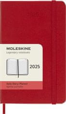 Moleskine Dnevnik 2025 - trda vezava S, dnevni, rdeč