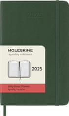 Moleskine Dnevnik 2025 zelen S, dnevni, mehak