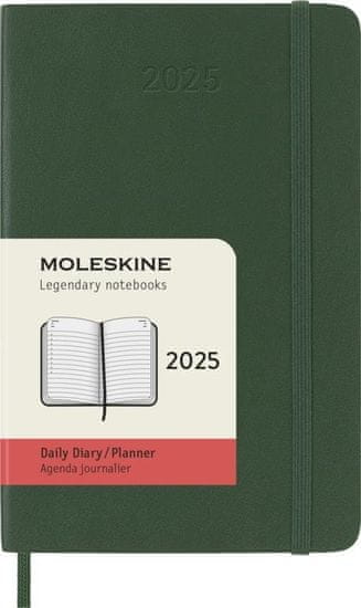 Moleskine Dnevnik 2025 zelen S, dnevni, mehak