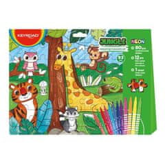 Keyroad Puzzle Coloring Book 2v1 - Jungle