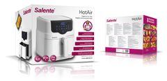 Salente HotAir, friteza 2 v 1, 4,3 l, bela