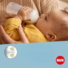 NUK Perfect Match steklenička za dojenčke z uravnavanjem temperature 260 ml, rjava