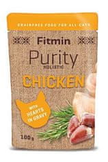 Fitmin cat Purity piščanec s srčki žepek 100g