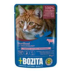 Bozita Cat Sterilizirani koščki v želeju z govedino, vrečka 85 g