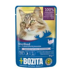 Bozita Cat Sterilizirani koščki v želeju s puranom, vrečka 85 g