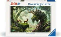 Ravensburger Puzzle Gozdni zmaj se prebudi 3000 kosov