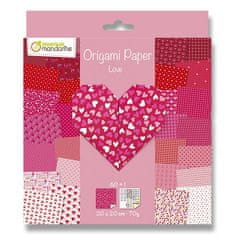 Avenue Mandarine Komplet papirjev Clairefontaine Origami Heart 60 listov