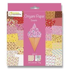 Komplet papirjev Clairefontaine Origami Sweets 60 listov