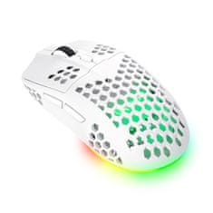 Trust Gaming GXT 929W Helox/Obročje/Optični/desnoročni/4 800 DPI/Wireless USB/White