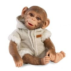 Guca 989 REBORN MONKEY - realistična otroška opica z mehkim tekstilnim telesom - 32 cm