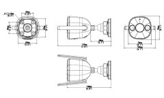 Uniarch by Uniview IP kamera/ UHO-B2D-M3F3D/ Bullet/ 3Mpx/ 2,8 mm/ 1296p/ Wi-Fi/ SD/ Mic&Speaker/ Color Night/ IP67/Onvif