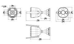 Uniarch by Uniview IP kamera/ UHO-B2D-M3F4D/ Bullet/ 3Mpx/ 4mm/ 1296p/ Wi-Fi/ SD/ Mic&Speaker/ Color Night/ IP67/Onvif