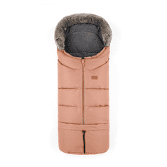 Petite&Mars Arctic 4v1 zimski set + krznene rokavice za voziček Pastel Peach