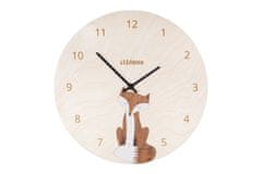 BeWooden Lesena ura Fox Clock