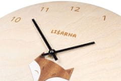 BeWooden Lesena ura Fox Clock