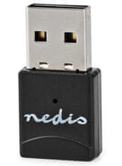 Nedis Wi-Fi dongle/ AC600/ 2,4/5 GHz (Dual Band)/ USB 2.0/ skupna hitrost 600 Mb/s/ različica operacijskega sistema: Windows 8/10/11/ črna