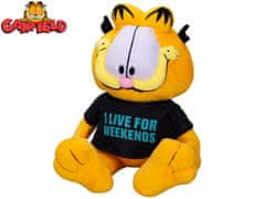 Garfield - "Živim za vikende" 24 cm plišasto sedenje