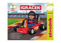 Igráček Racer - figurica z rdečim kartom