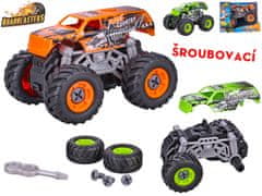 Roadblaster monster truck 12 cm z vztrajnikom - mešanica barv (zelena, oranžna)