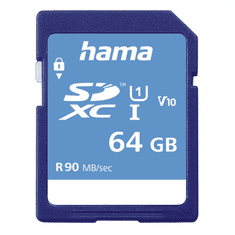 Hama SDXC 64 GB razreda 10, UHS-I 90 MB/s, V10